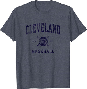 Cleveland Vintage Baseball Throwback Retro Design