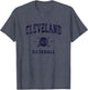 Cleveland Vintage Baseball Throwback Retro Design