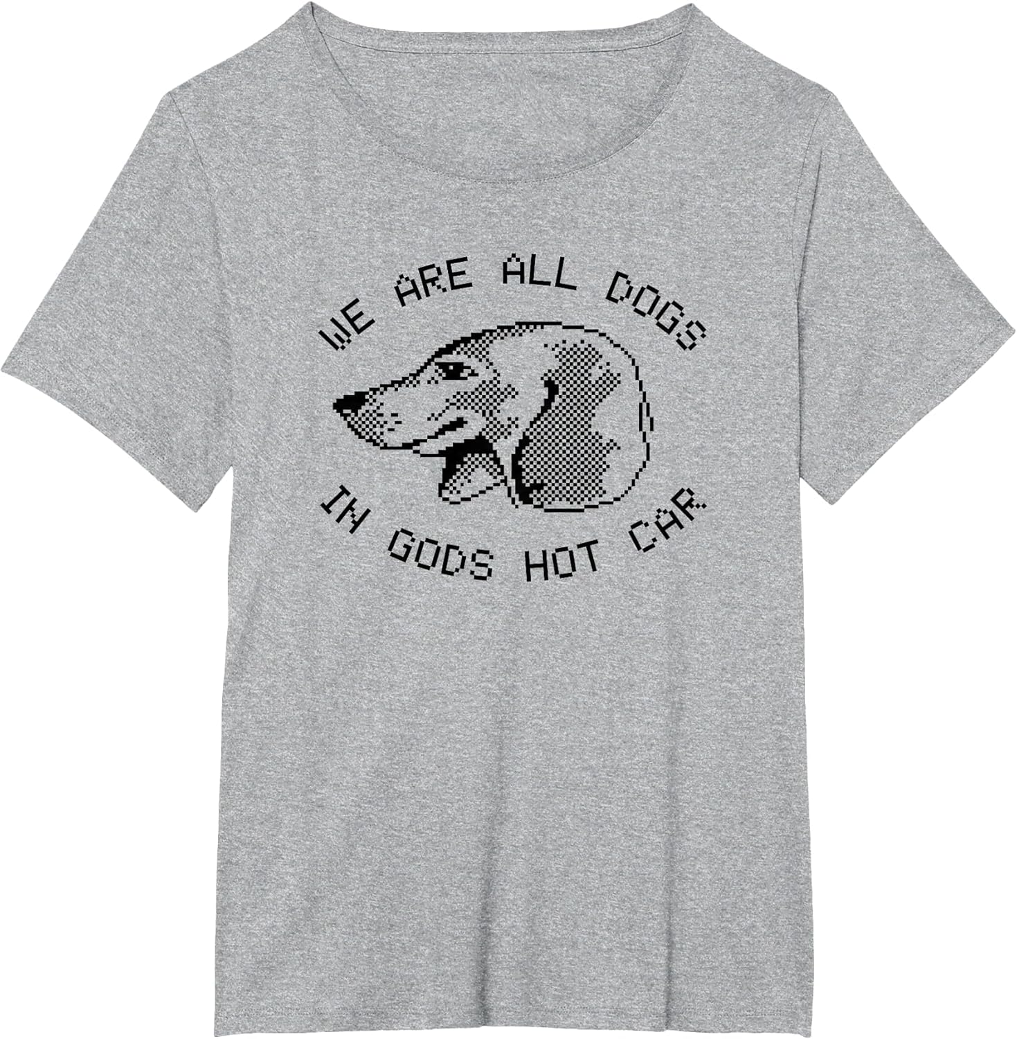 We are All Dogs in Gods Hot Car - Meme