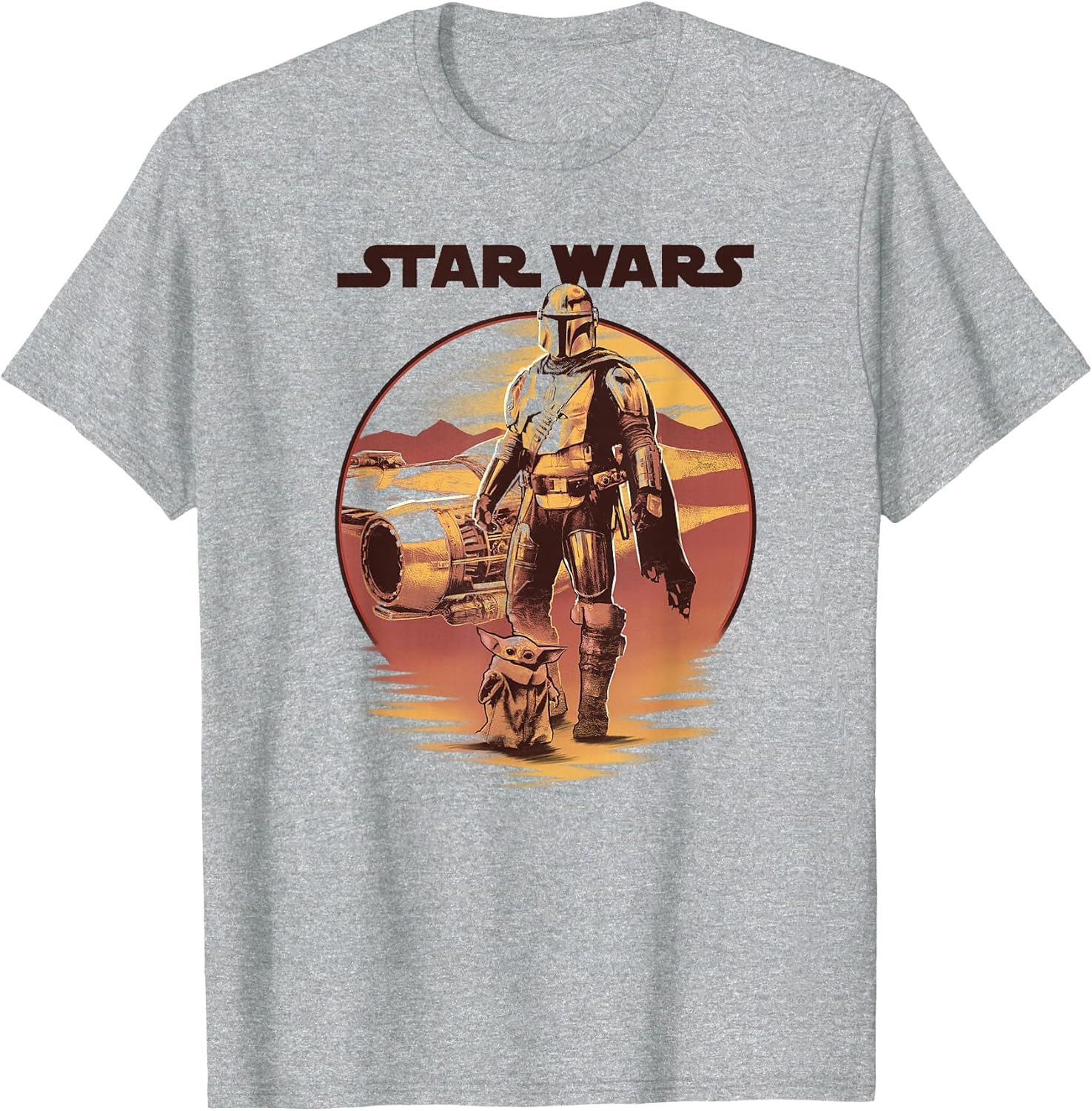 Star Wars: The Mandalorian Vintage Sunset Mando & Grogu