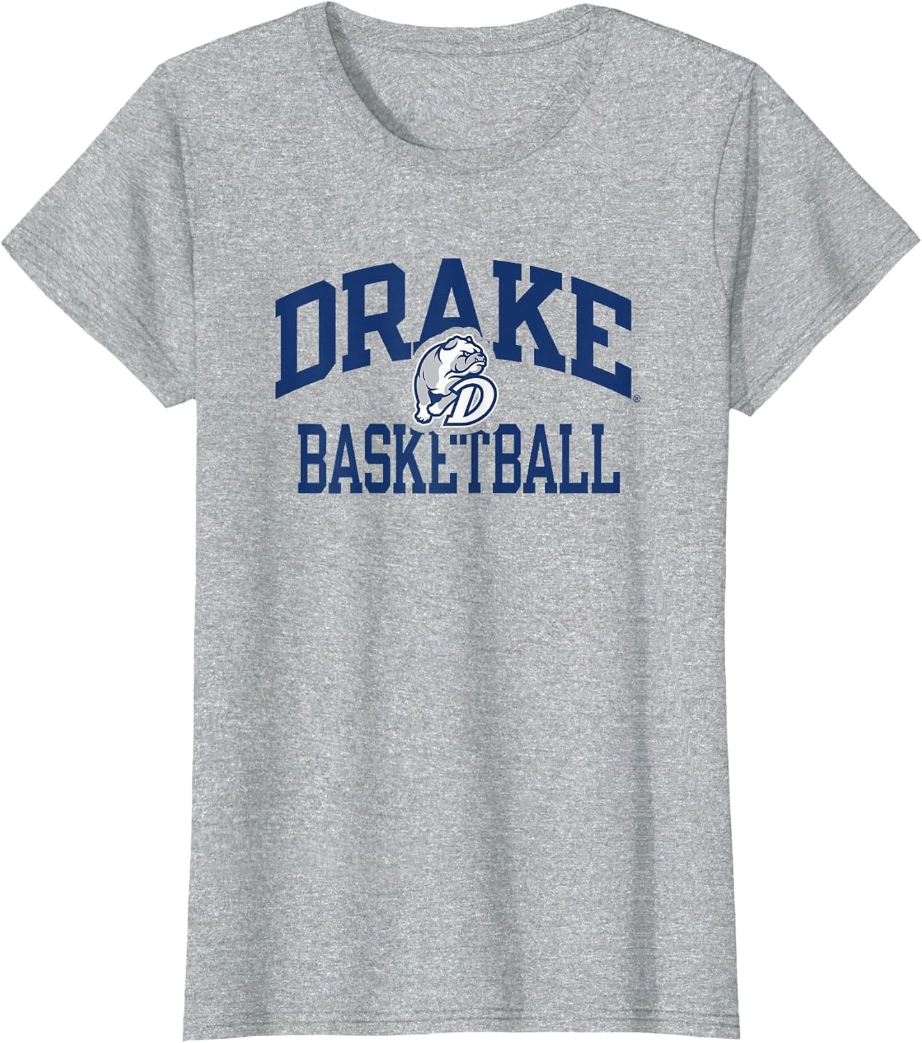 Drake Bulldogs Basketball Arch Gray Officially Licensed , Women, Heather Grey, Medium