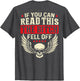 If You Can Read This The Bitch Fell Off Biker Back Print