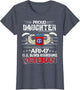 Proud Daughter Army US 82nd Airborne Veteran Flag Patriotic