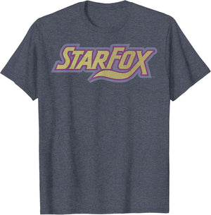 Star Fox Vintage Distressed Game Logo Graphic