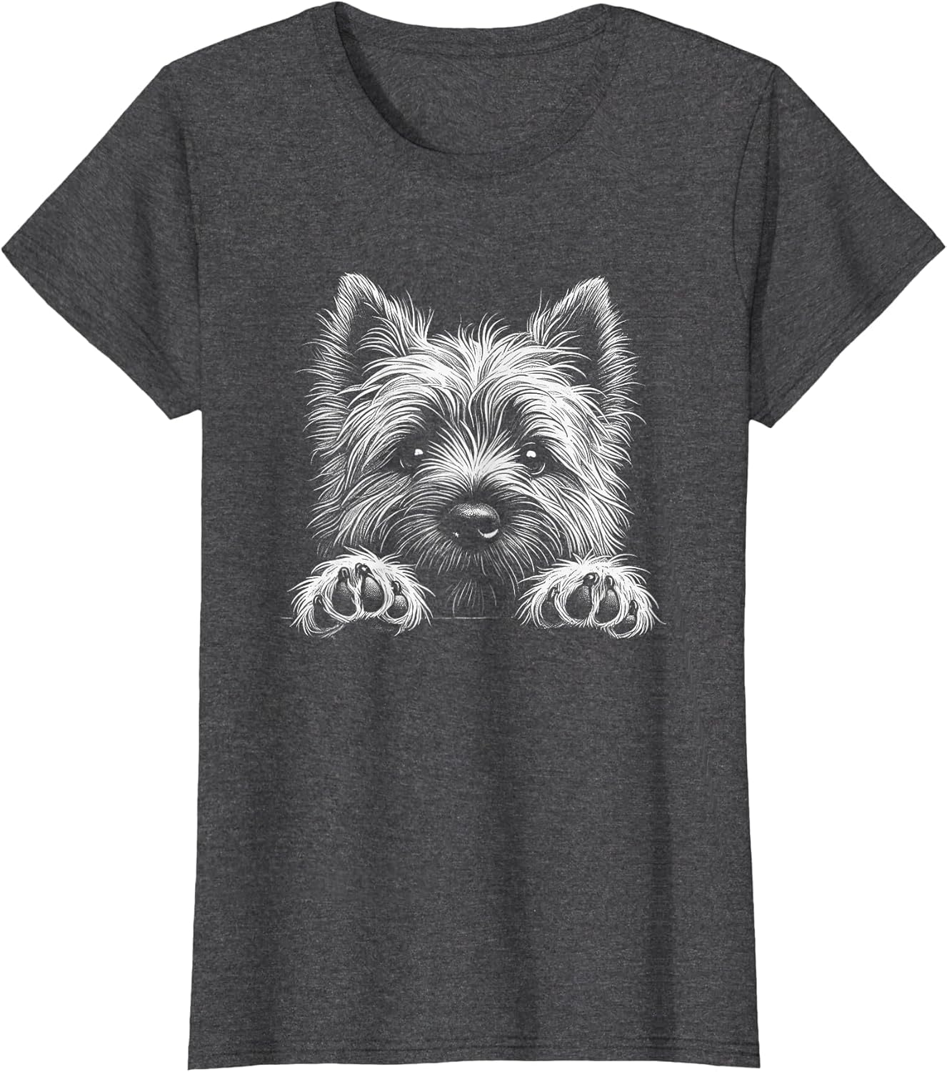 Cairn Terrier Dog Peeking Art Design