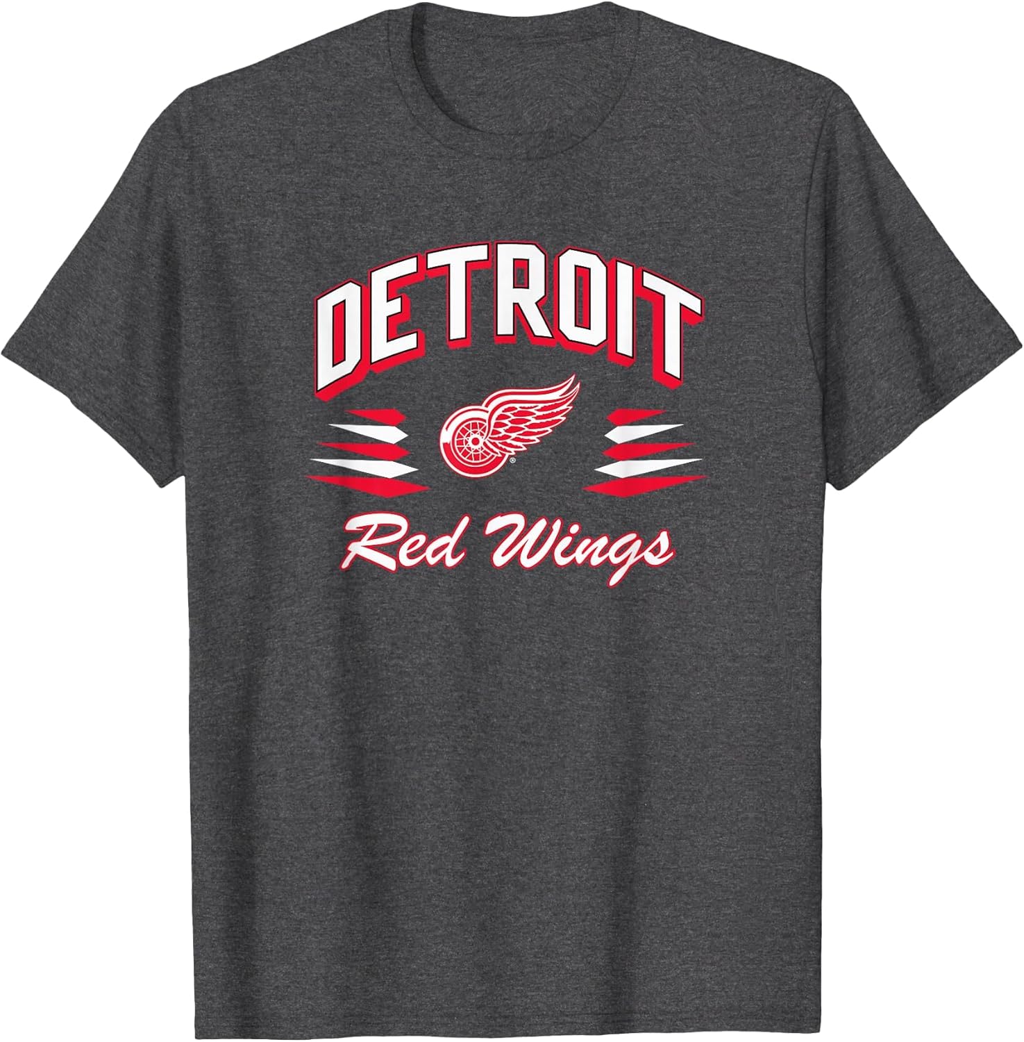 Detroit Red Wings Retro Diamond Dark Heather Licensed
