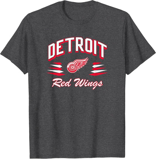 Detroit Red Wings Retro Diamond Dark Heather Licensed