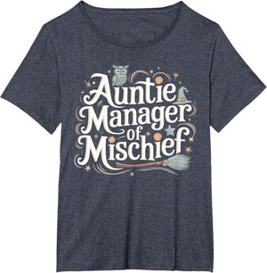 Funny Auntie Manager of Mischief Family Matching Best Aunt