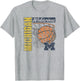 Michigan Wolverines Vintage Basketball 90's Gray
