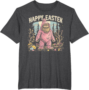 Happy Easter - Bigfoot Funny Rabbit Bunny Eggs Basket Boy