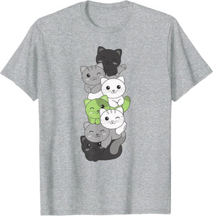 Agender Flag Non Binary Pride LGBTQ Cats Cute Agender cat