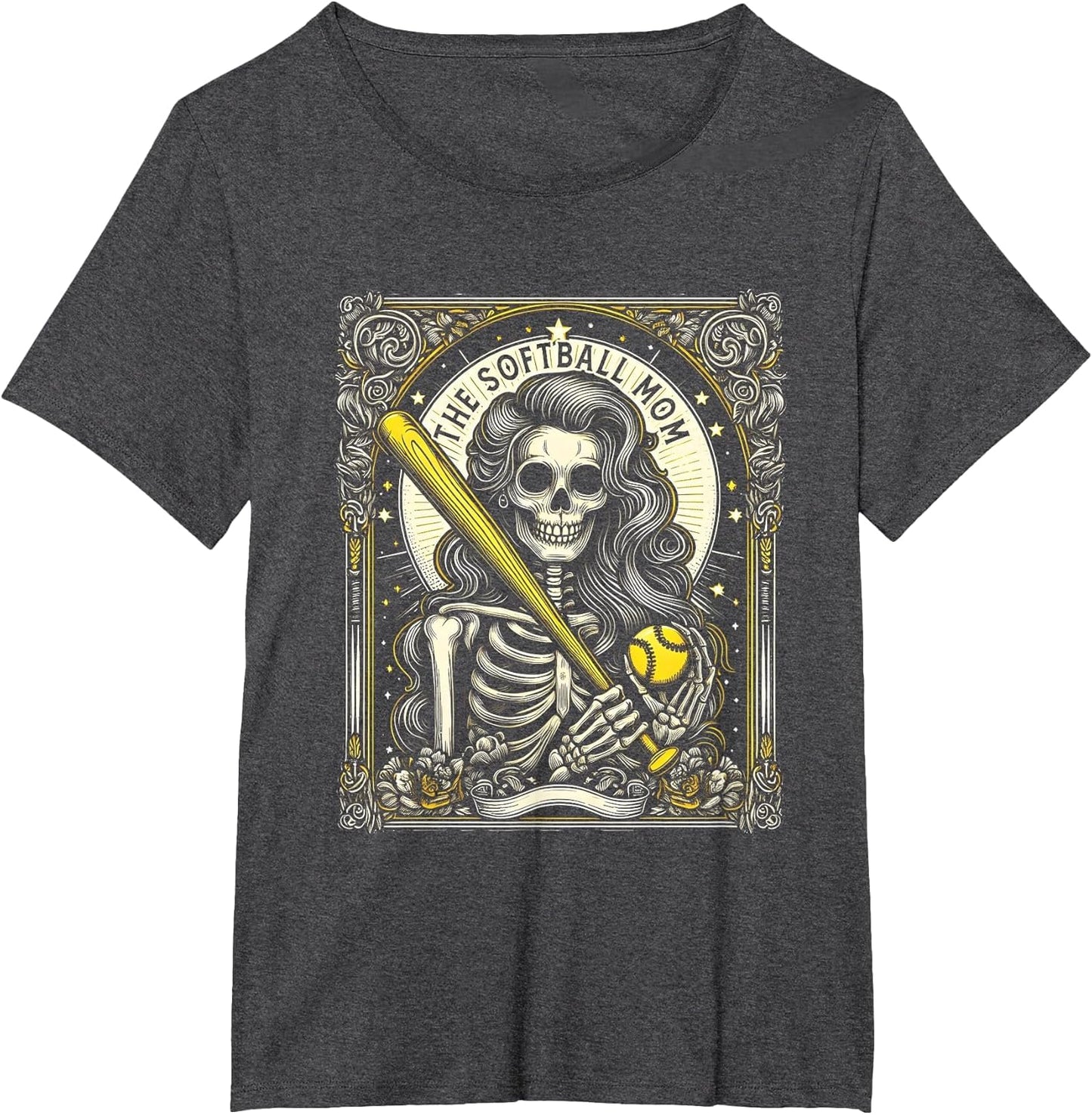 Softball Mom Tarot Card Skeleton Softball Mama Mothers Day