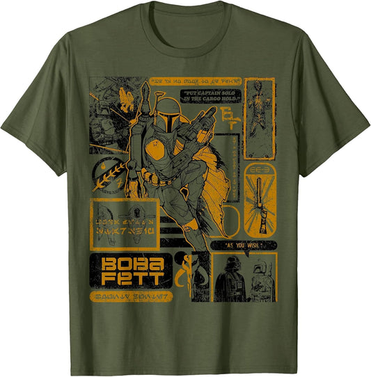 Star Was Boba Fett Retro Mandalorian Poster