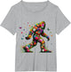 Floral Bigfoot Colorful Flower Power Hippie Sasquatch Art