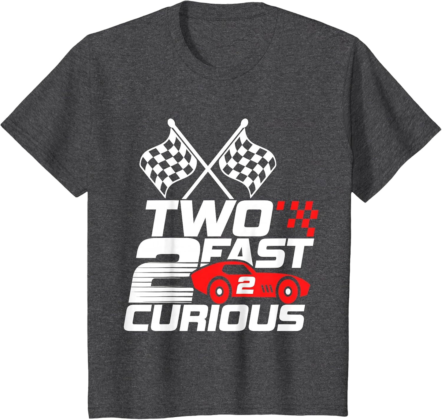 Two Fast 2 Curious Race Car 2nd Birthday Toddler Boy Girl