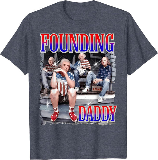 4th of July Shirt Founding Daddy George Washington 1776