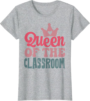 Funny Queen of The Classroom School Teacher