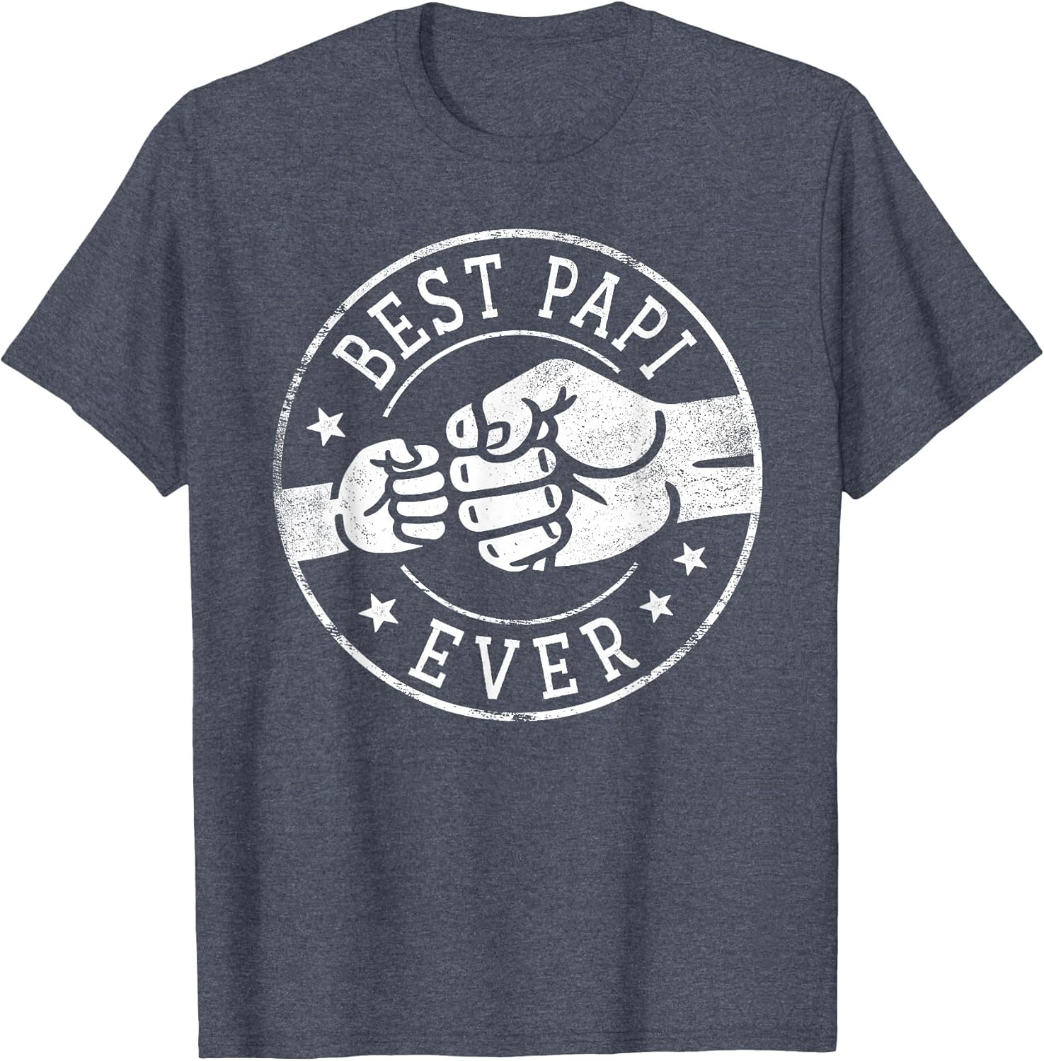 Best Papi Ever - Fist Bump Circle Emblem Design Papi