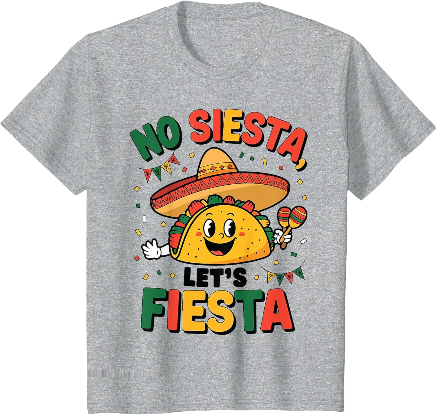 Funny No Siesta Let's Fiesta Cinco Mayo Taco Men Boy Toddler