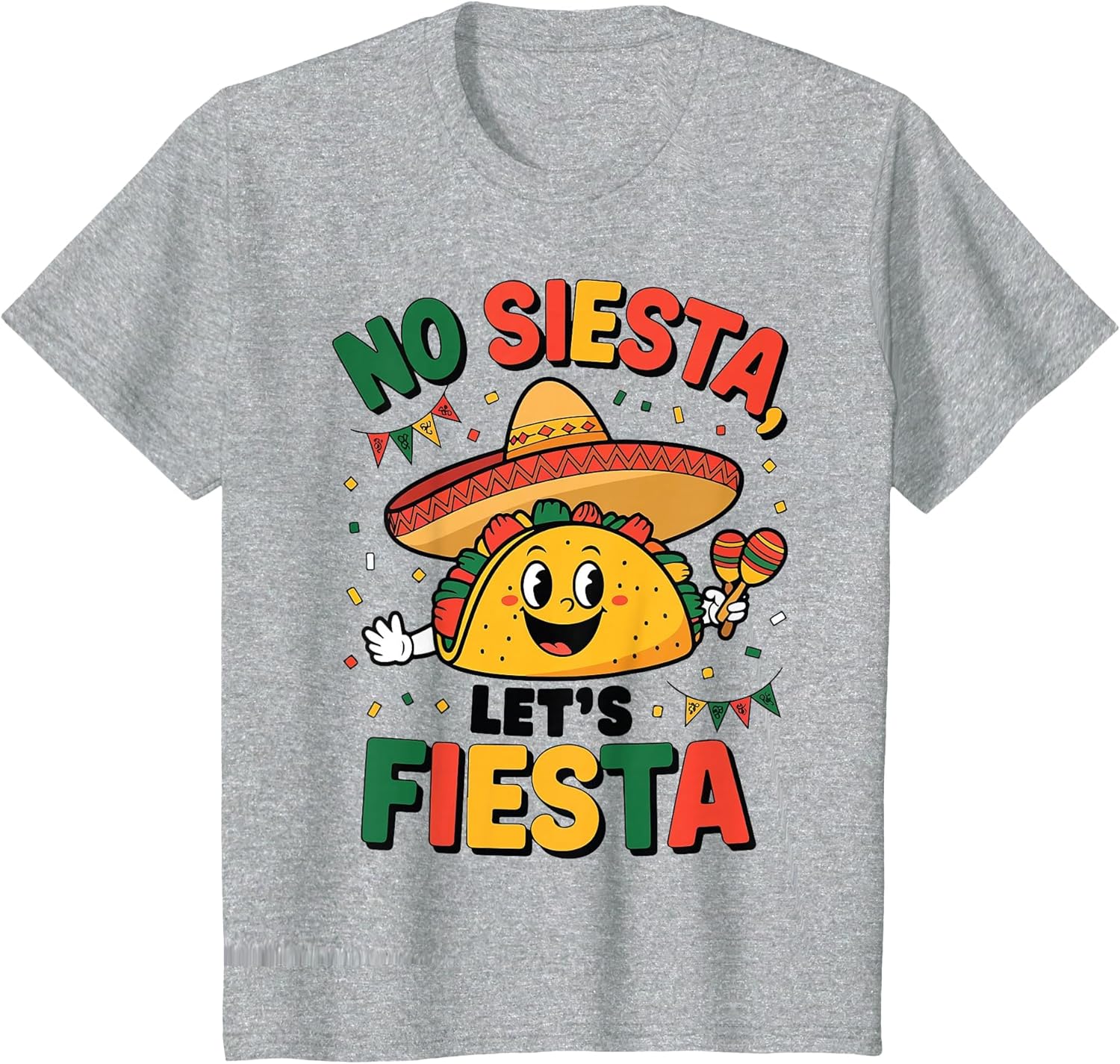 Funny No Siesta Let's Fiesta Cinco Mayo Taco Men Boy Toddler