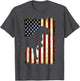 Wirehaired Pointing Griffon Silhouette American Flag