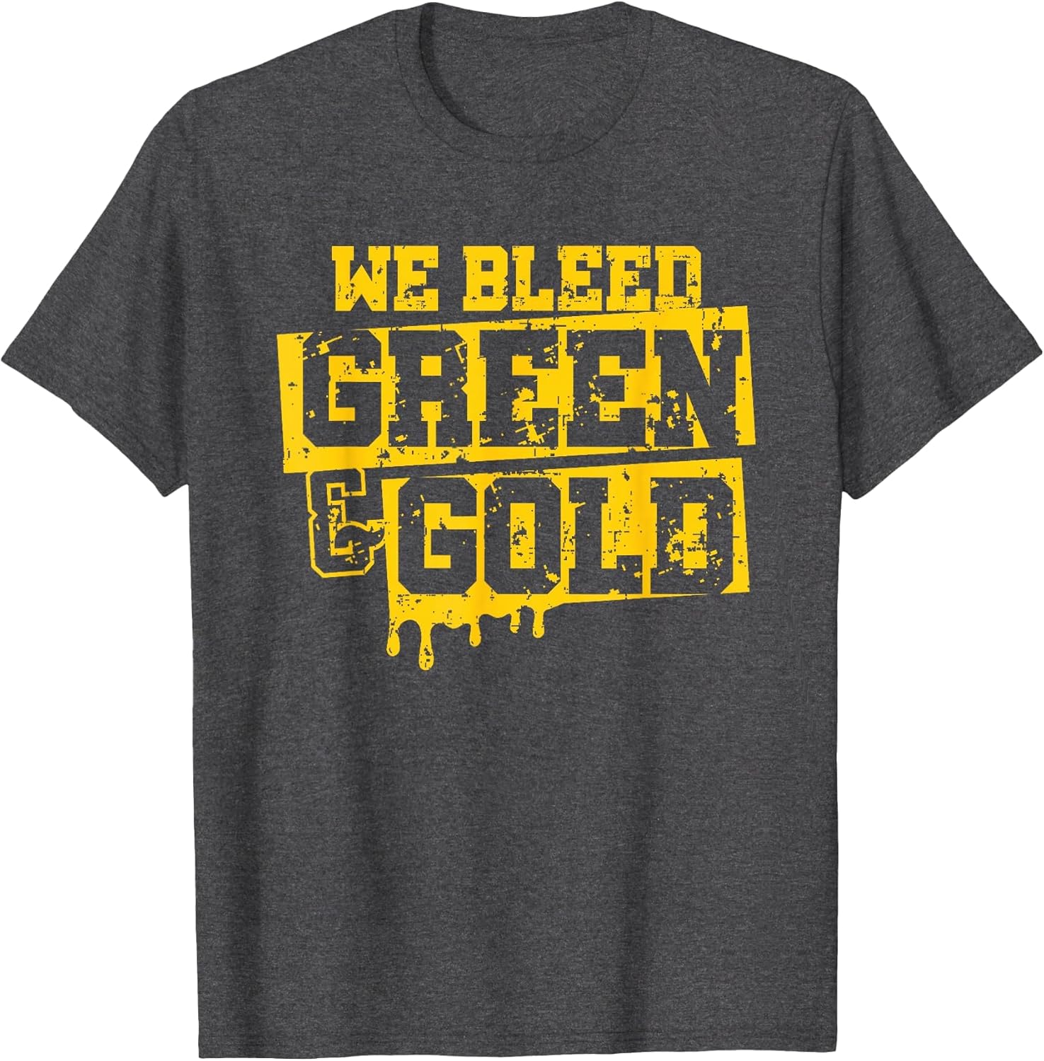 We Bleed Green & Gold Game Day Group School Football Sports