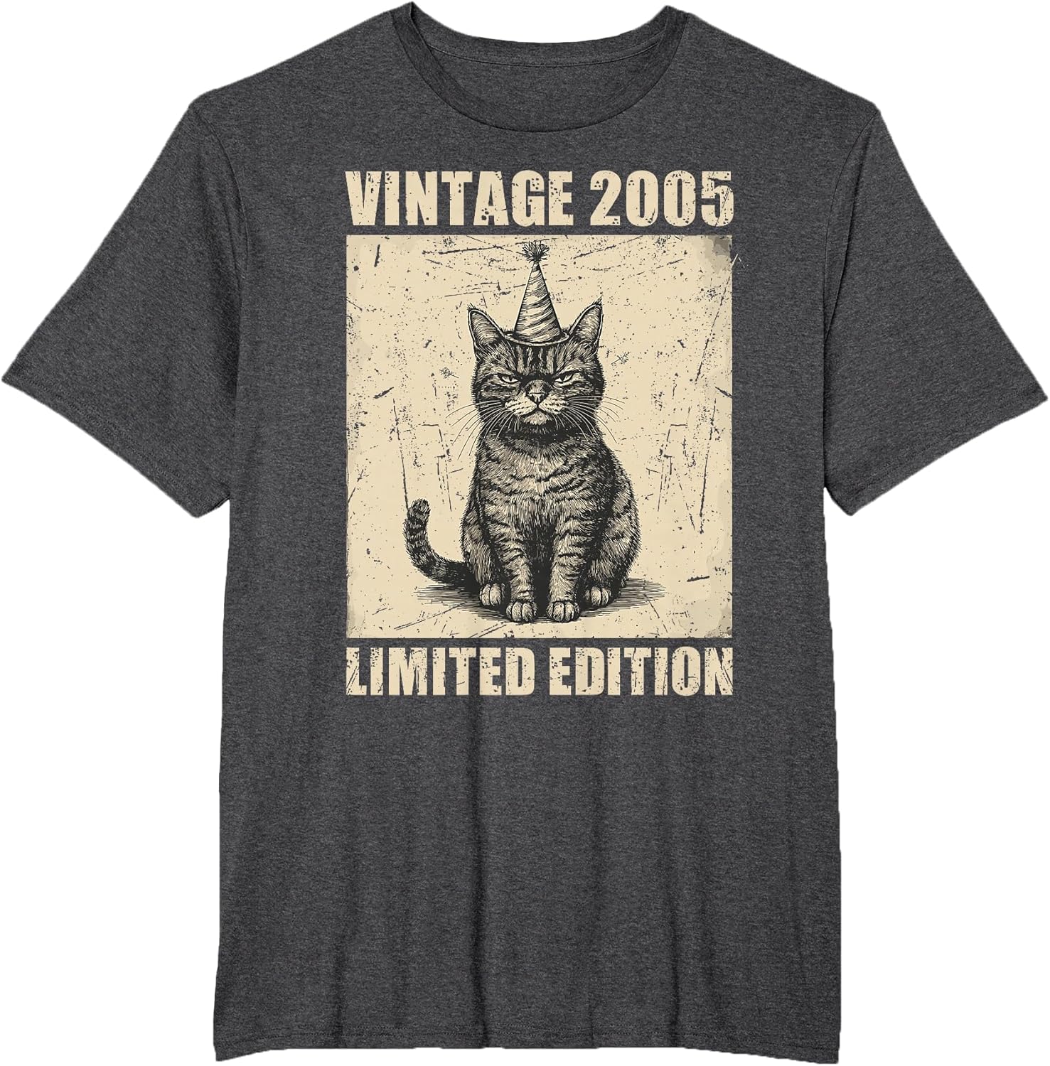 Vintage Cat 2005 Funny 21 Years Old Birthday Limited Edition