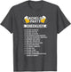 Bachelor Party Checklist Groomsmen Best Man T Shirt