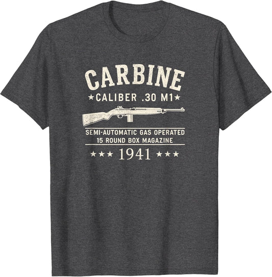 M1 Carbine WWII 1941 Distressed Vintage Graphic