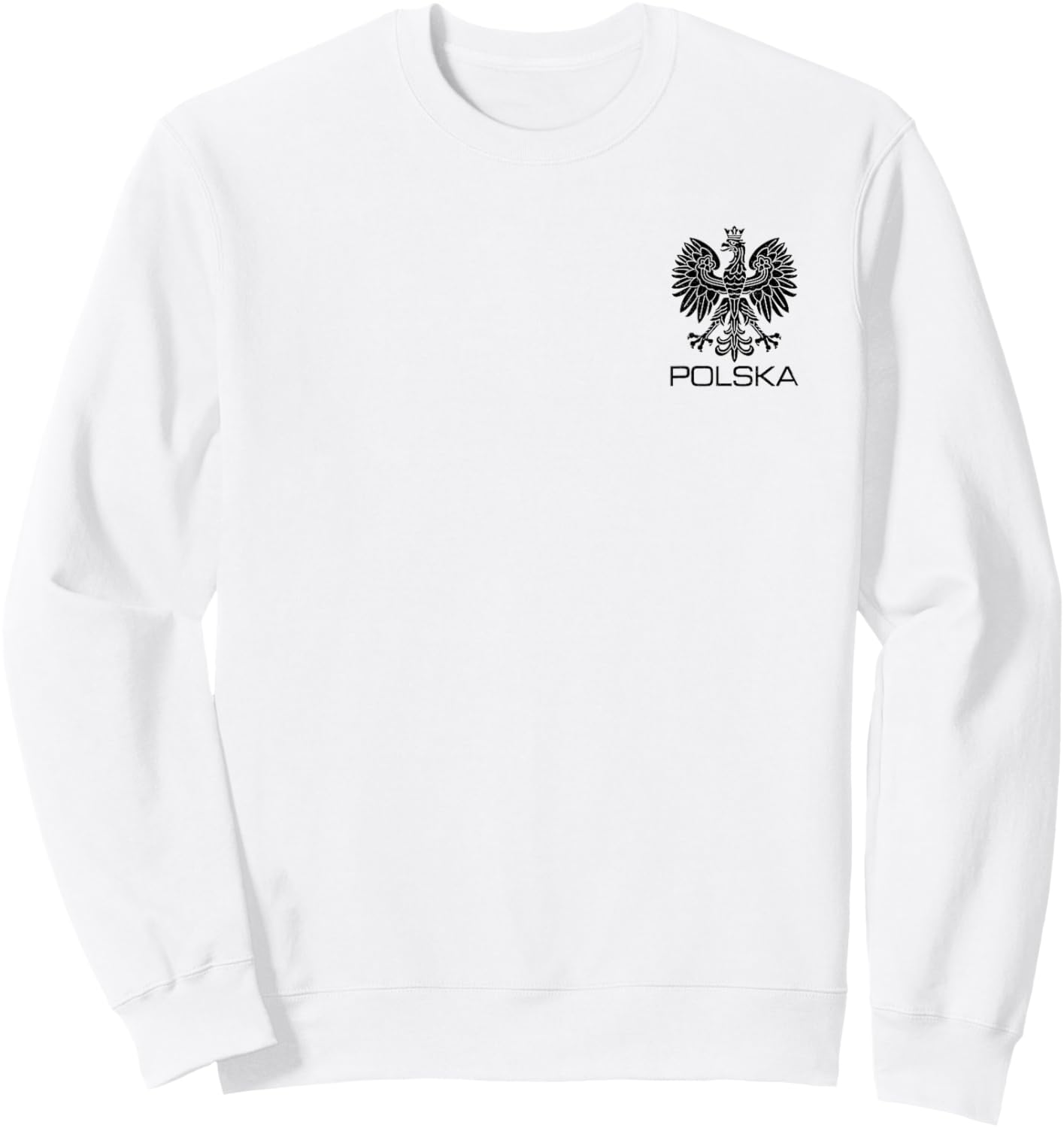 Polska Poland Eagle Symbol Flag Polish Coat of Arms Emblem Sweatshirt - Sweatshirt | White
