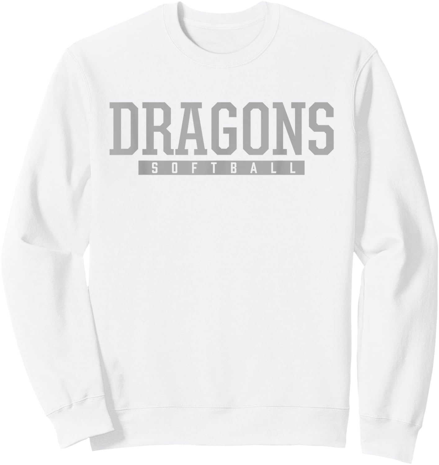 West Davidson Dragons Softball HS Sweatshirt - Sweatshirt | White