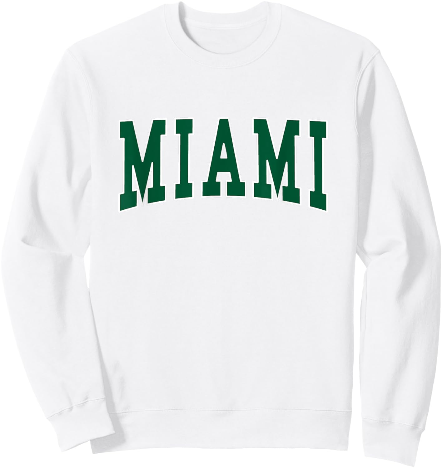 MIAMI - Throwback Design - Classic Sweatshirt - Sweatshirt | White