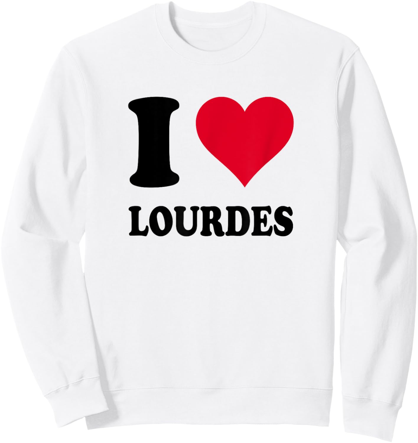 I Love Lourdes Sweatshirt - Sweatshirt | White