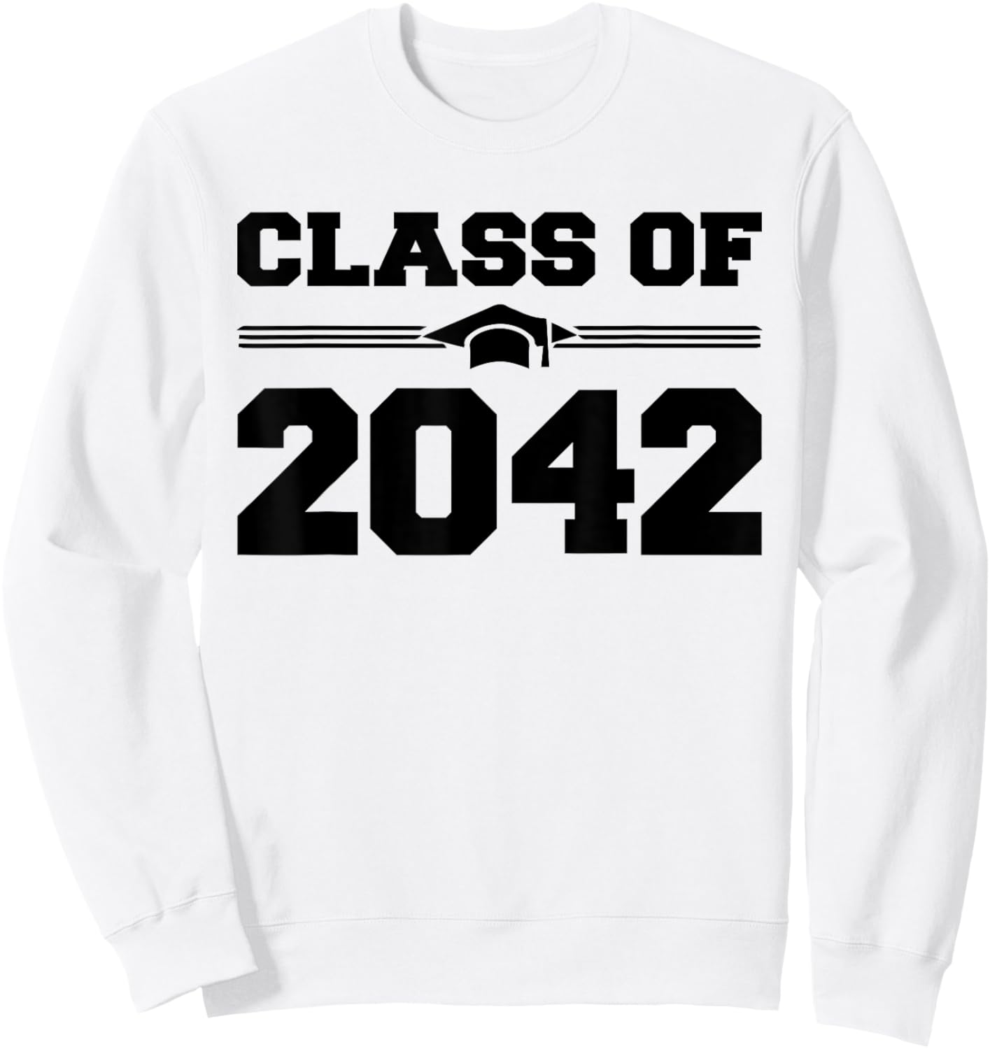 Class Of 2042 Grow With Me First Day Of School Graduate 2042 Sweatshirt - Sweatshirt | White