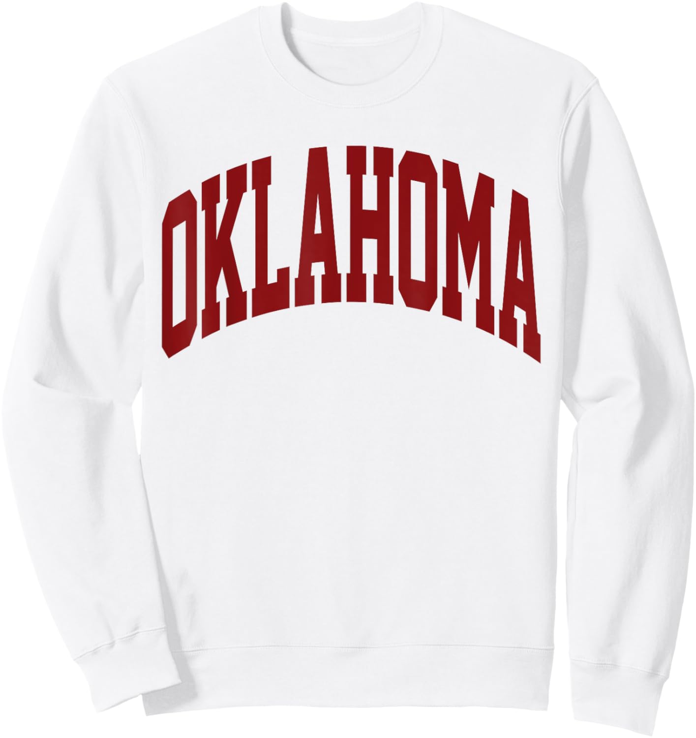 Retro Oklahoma Throwback Souvenir Oklahoma Red Classic Sweatshirt - Sweatshirt | White