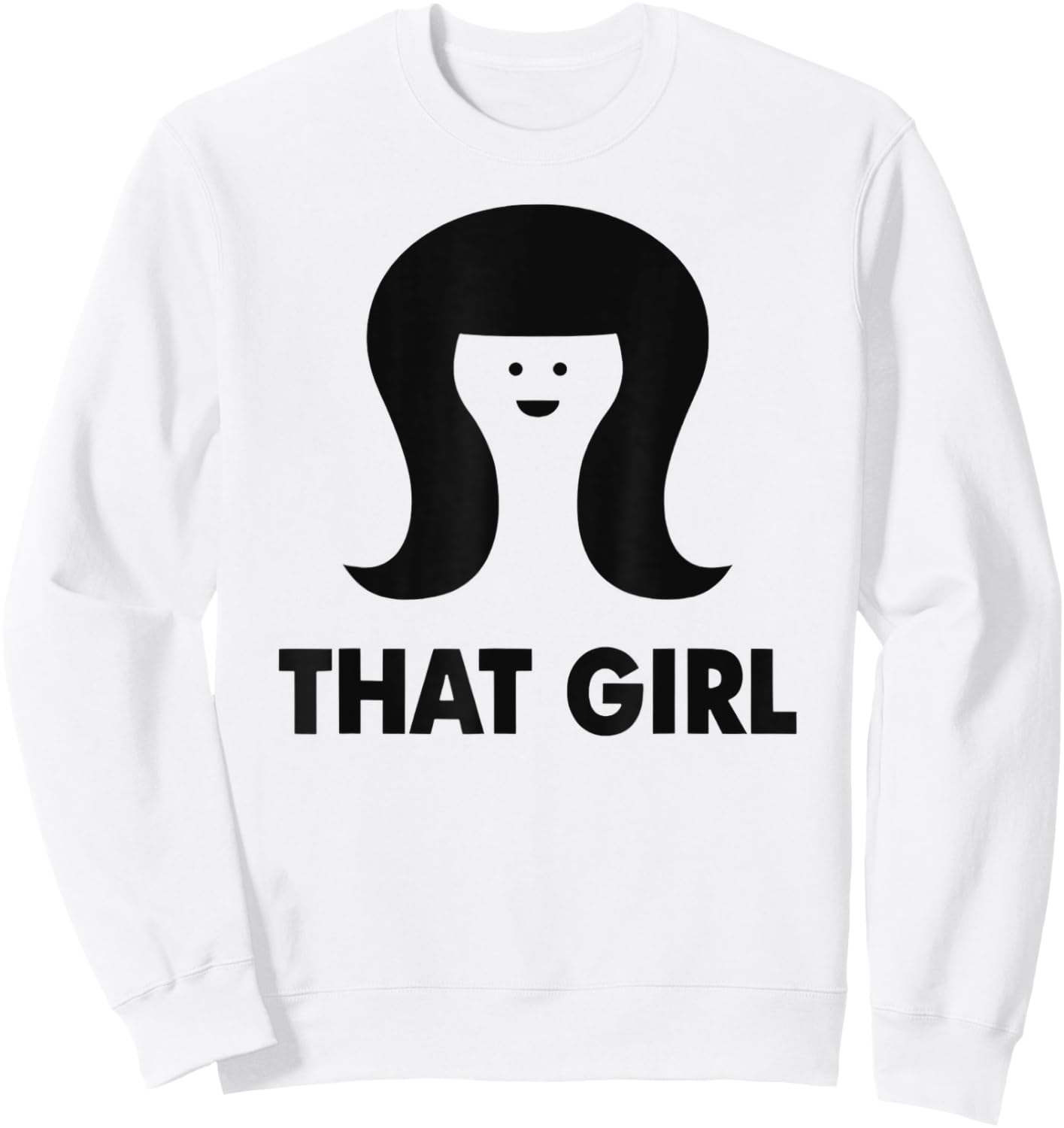 That girl meme funny retro Sweatshirt - Sweatshirt | White