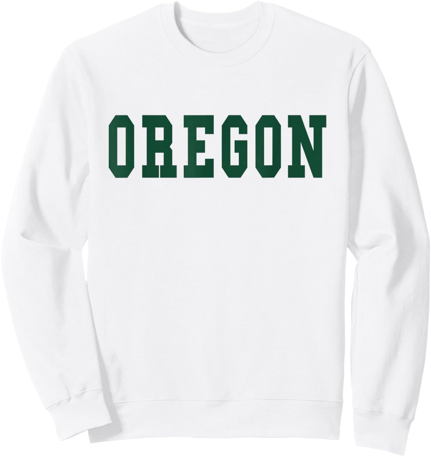 OREGON - Throwback Design - Classic Sweatshirt - Sweatshirt | White