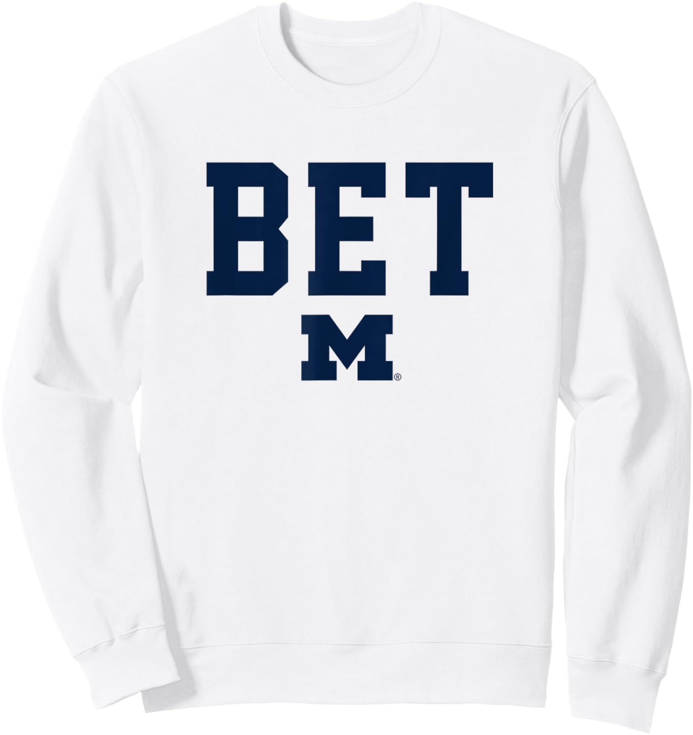 University of Michigan Wolverines BET Sweatshirt - Sweatshirt | White