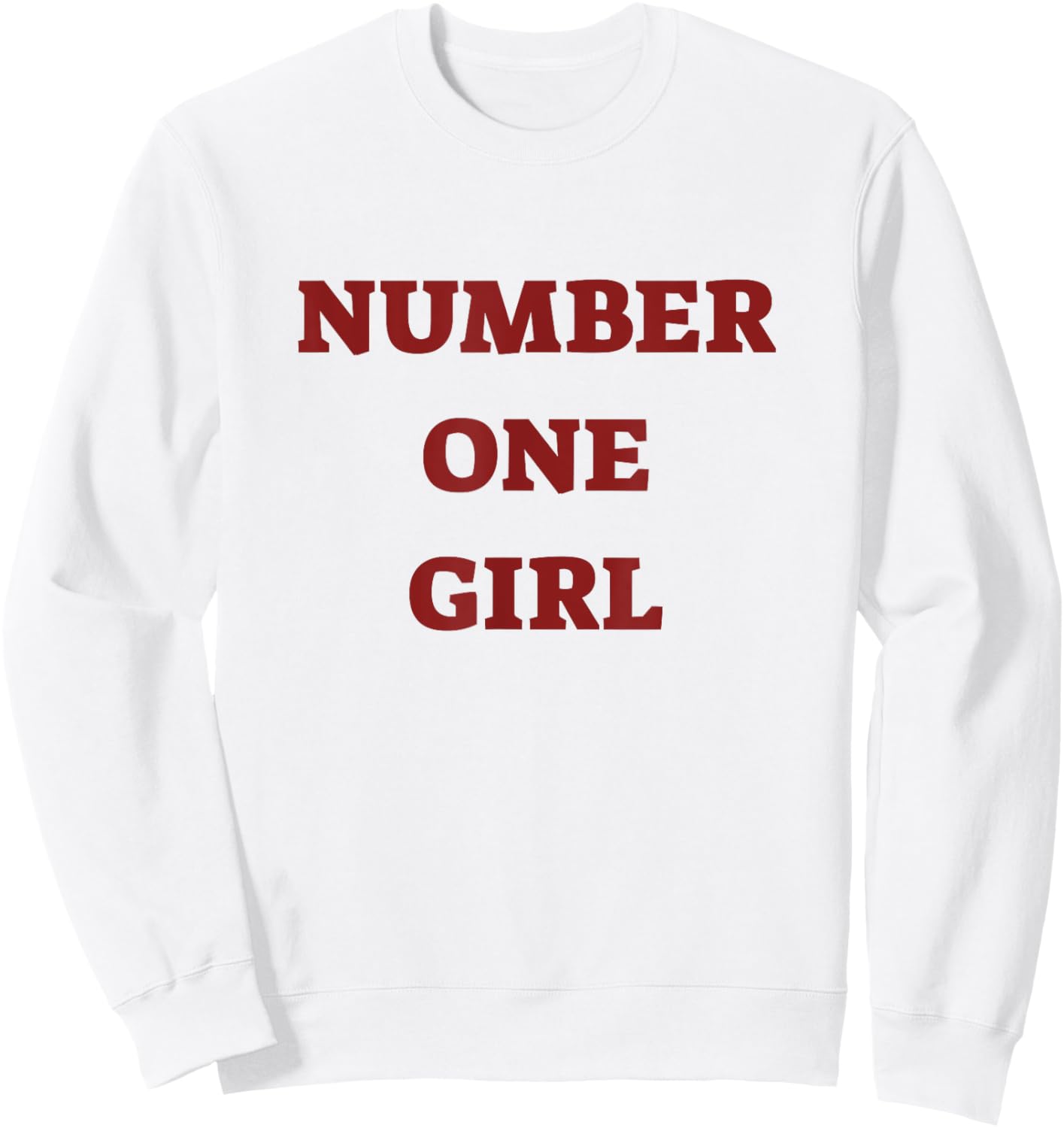 Number One Girl Sweatshirt - Sweatshirt | White