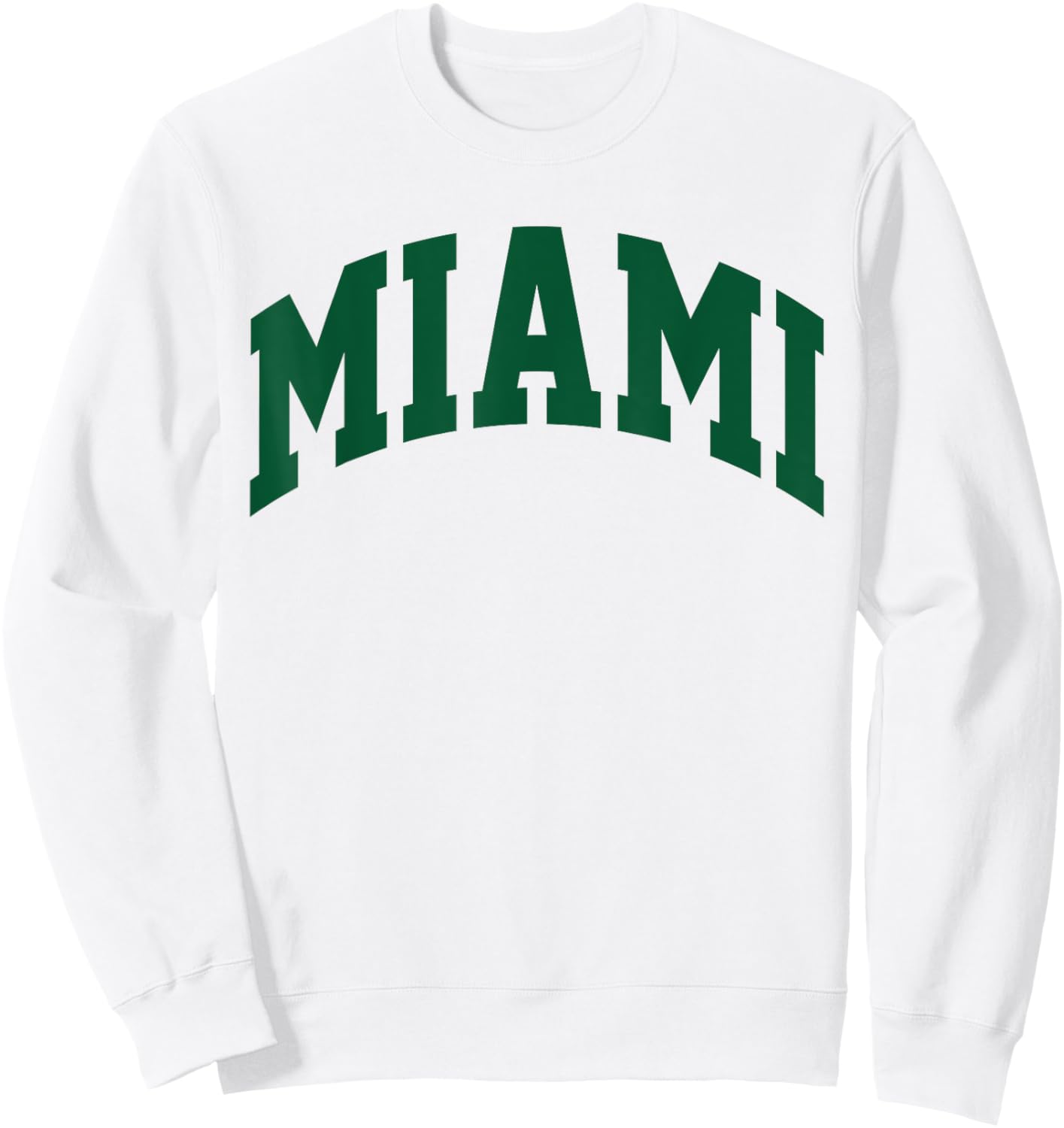 Retro Miami Men Miami Women Vintage Green Orange FL Souvenir Sweatshirt - Sweatshirt | White