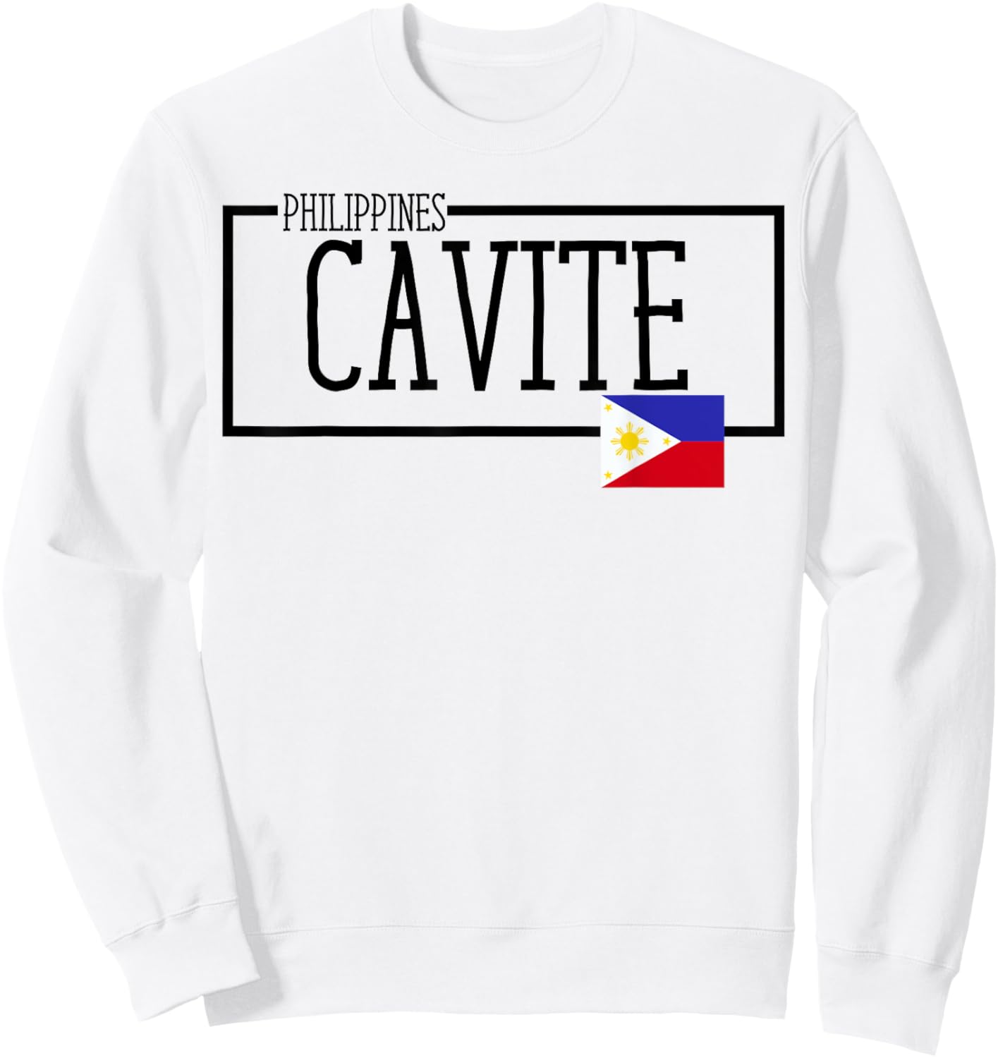 Novelty Saying Cavite City Filipino Philippines Women Men Sweatshirt - Sweatshirt | White