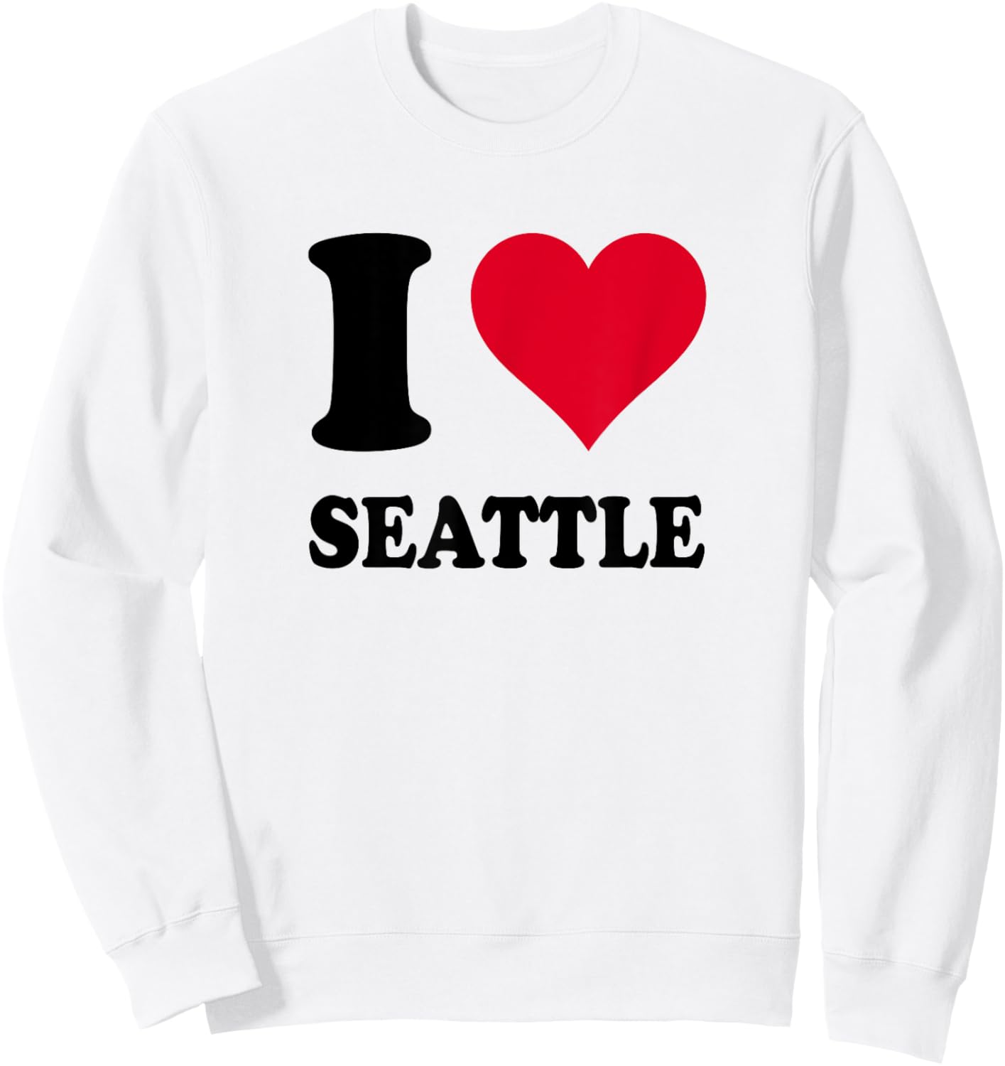 I Love Seattle Sweatshirt - Sweatshirt | White
