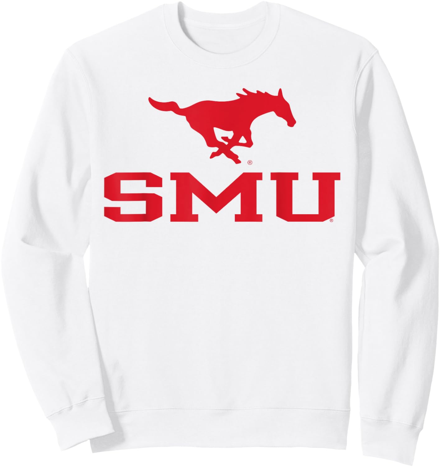 SMU Mustangs Sportsmanship White Officially Licensed Sweatshirt - Sweatshirt | White