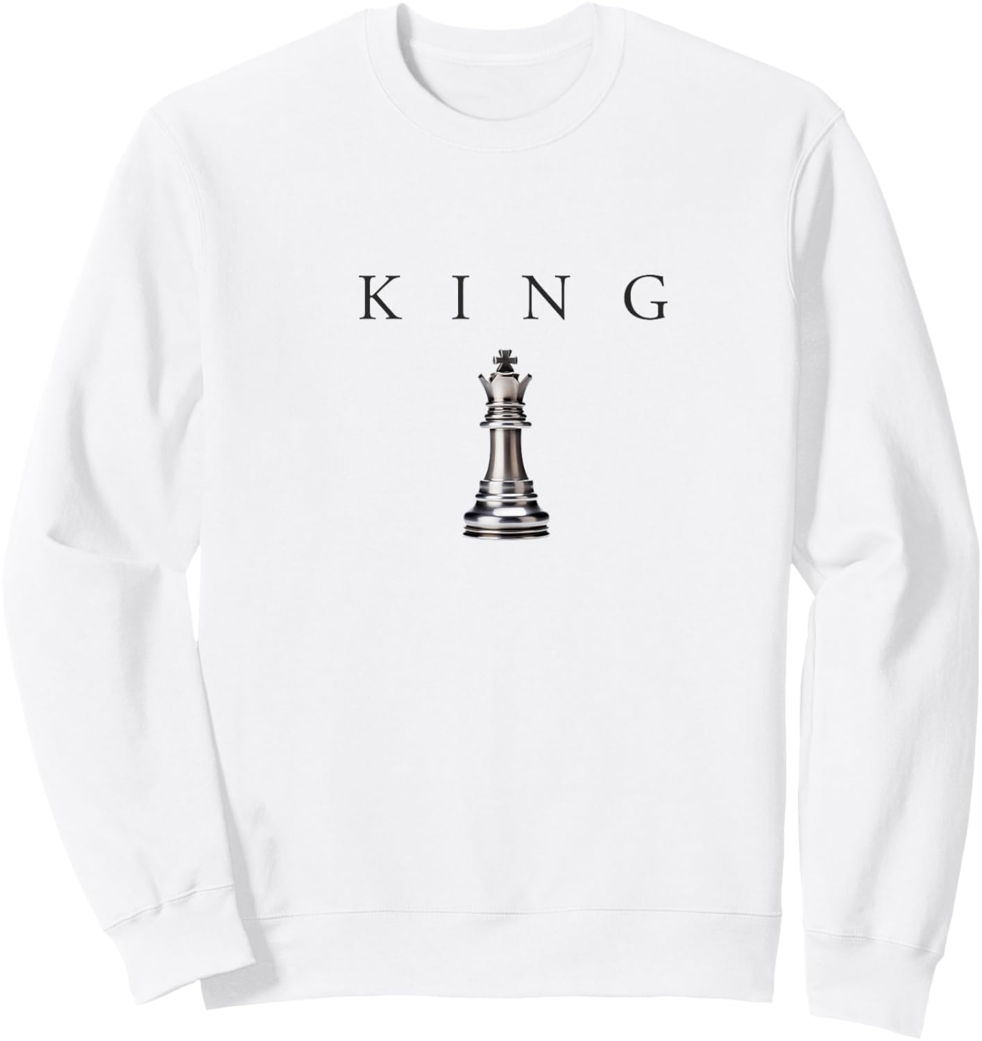 King Chess Status Royal Gamer Kings Streetwear Sweatshirt - Sweatshirt | White