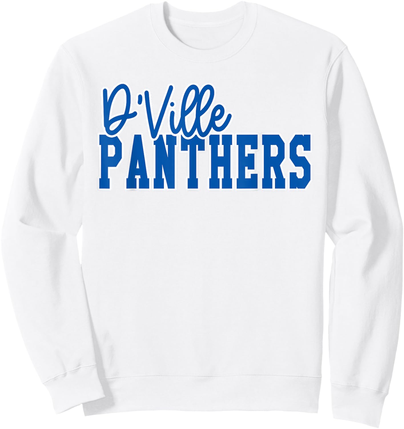 Duncanville High School Panthers Sweatshirt - Sweatshirt | White