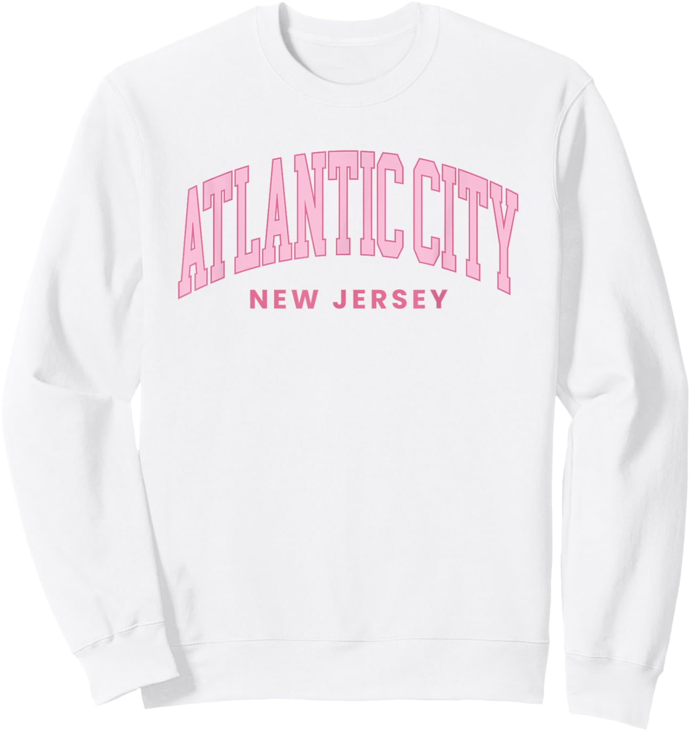 Atlantic City New Jersey Retro Preppy Throwback Girls Sweatshirt - Sweatshirt | White