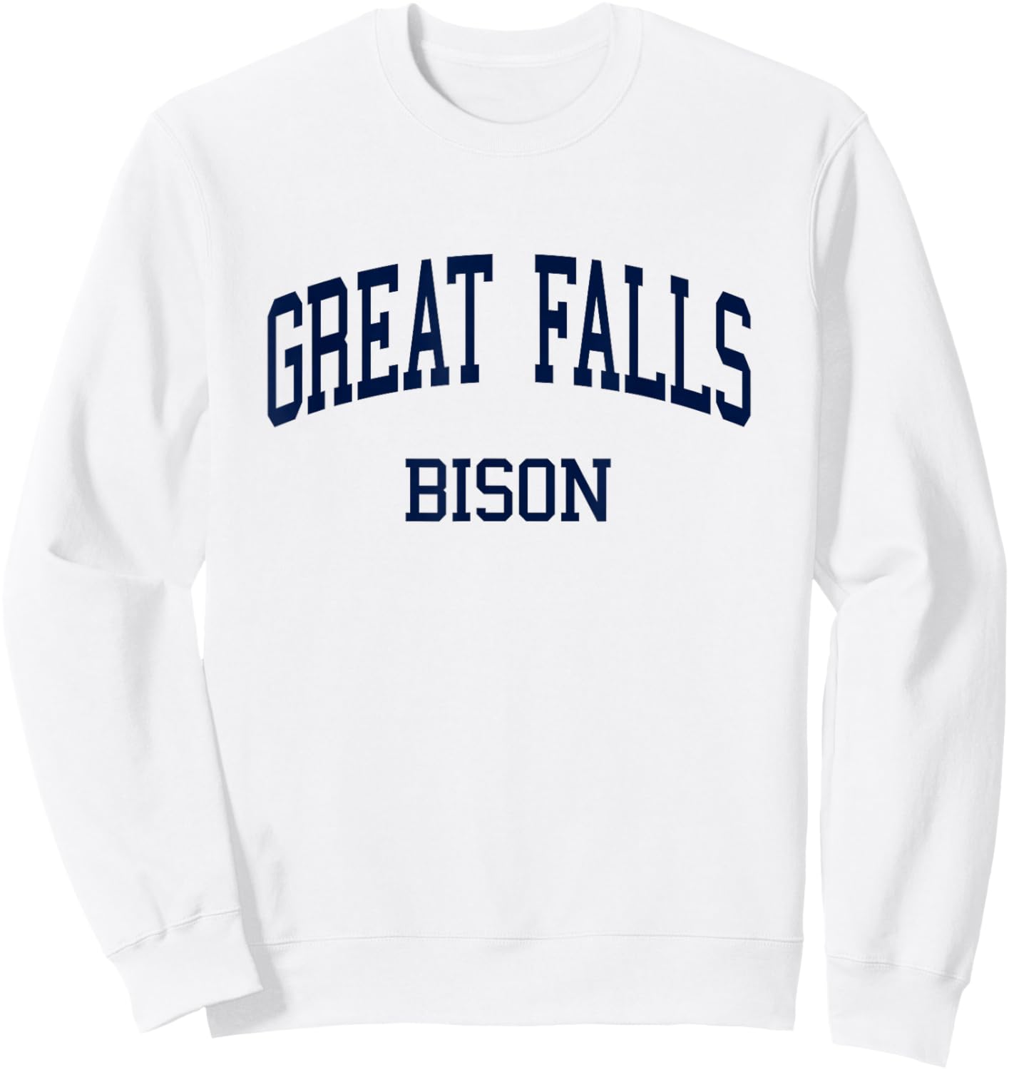 Great Falls High School HS Great Falls MT Retro Sweatshirt - Sweatshirt | White