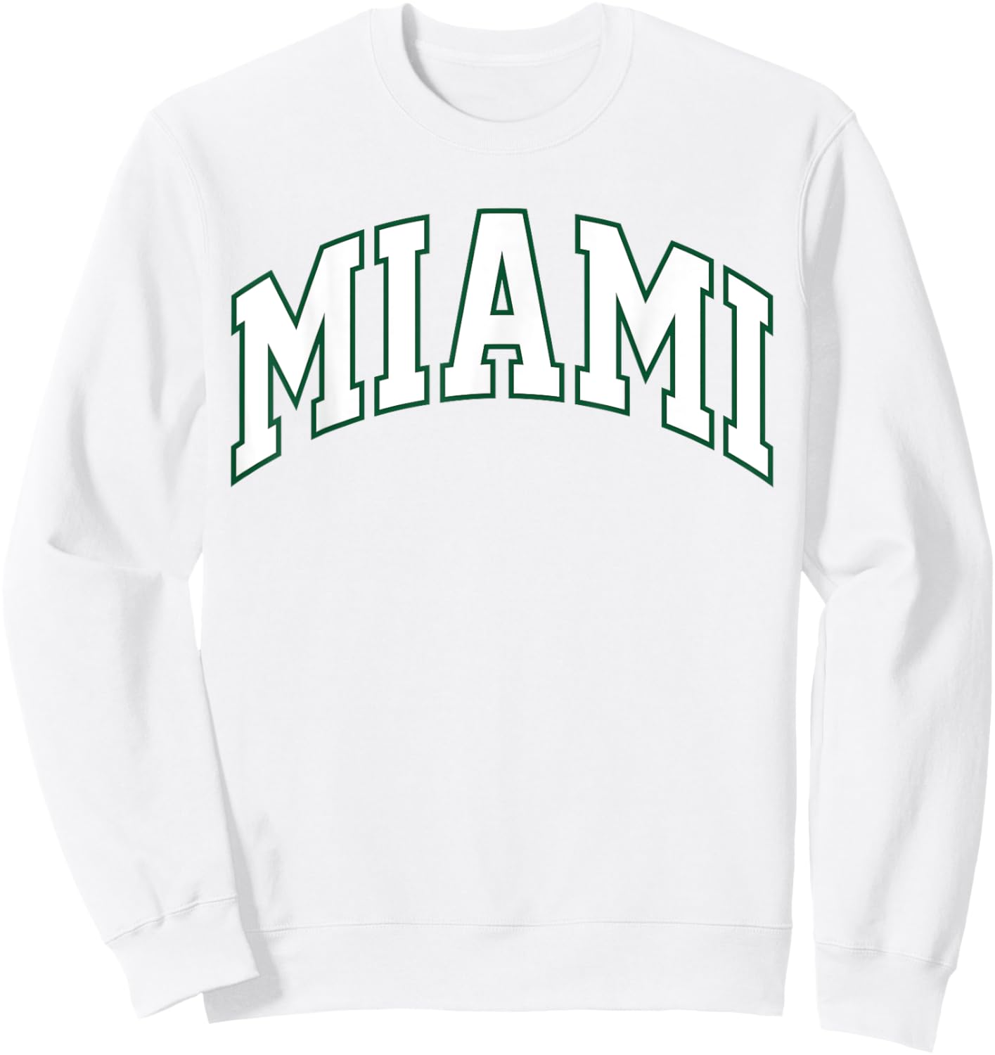 Retro Miami Men Miami Women Vintage Classic Orange Green FL Sweatshirt - Sweatshirt | White