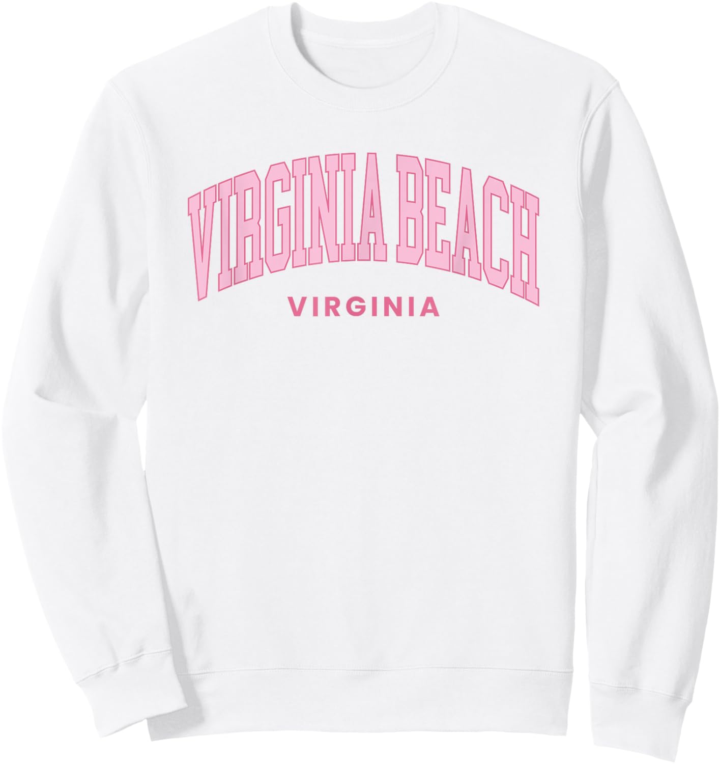 Virginia Beach Virginia Retro Preppy Throwback Girls Sweatshirt - Sweatshirt | White