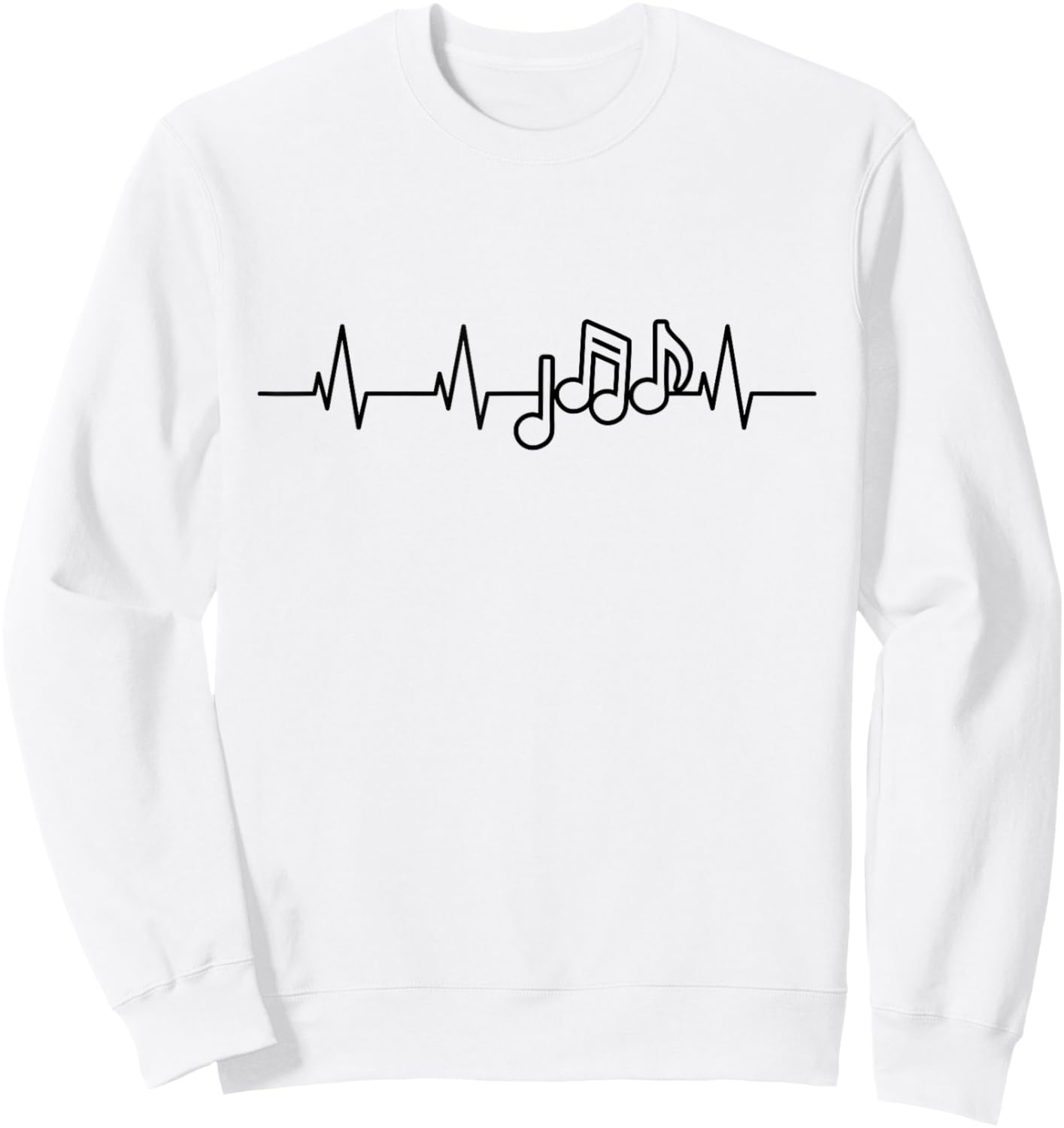 Le cœur du Musicien - J'aime la Musique Sweatshirt - Sweatshirt | White